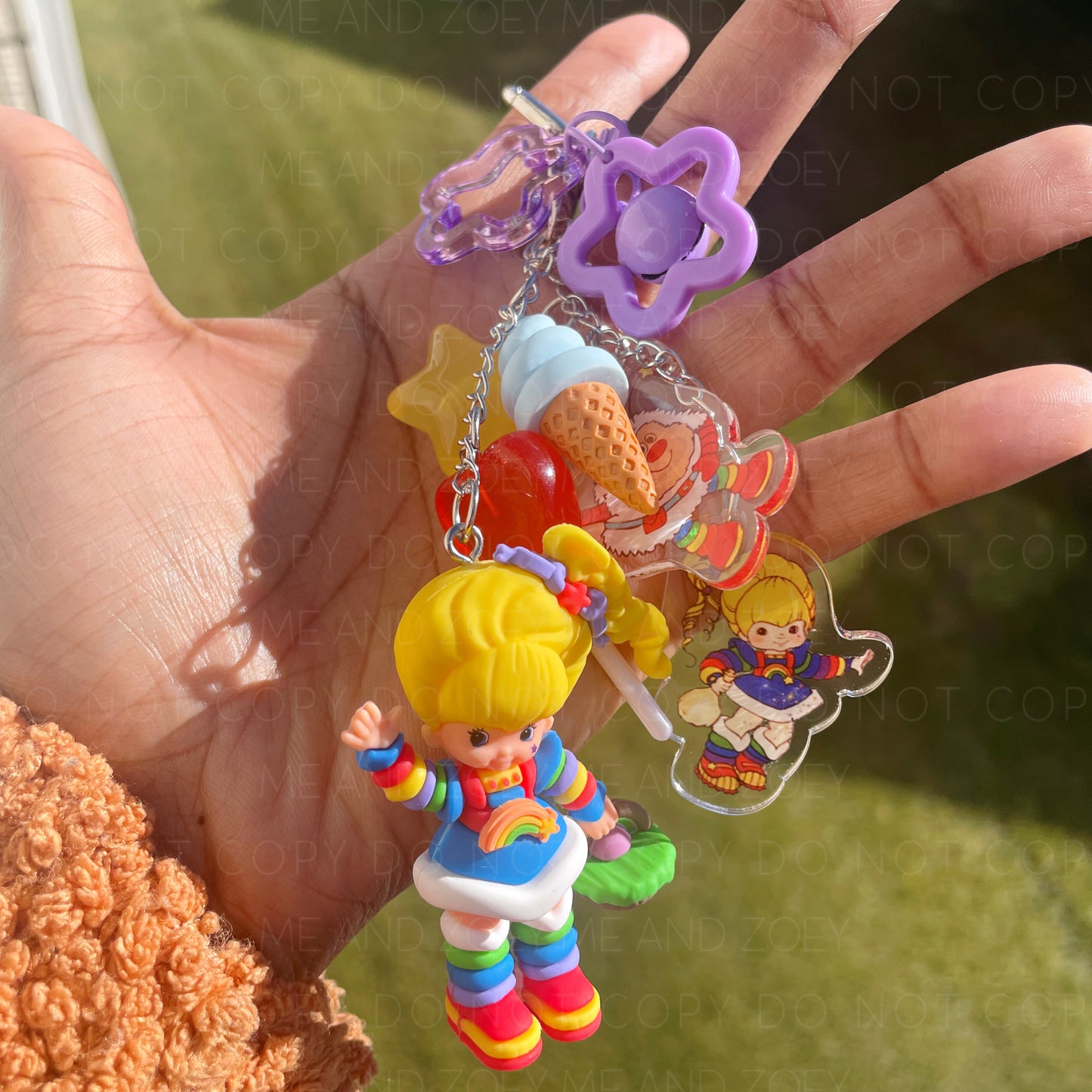 Rainbow Girl Keychain | Fun Keychain Accessories - MeAndZoey