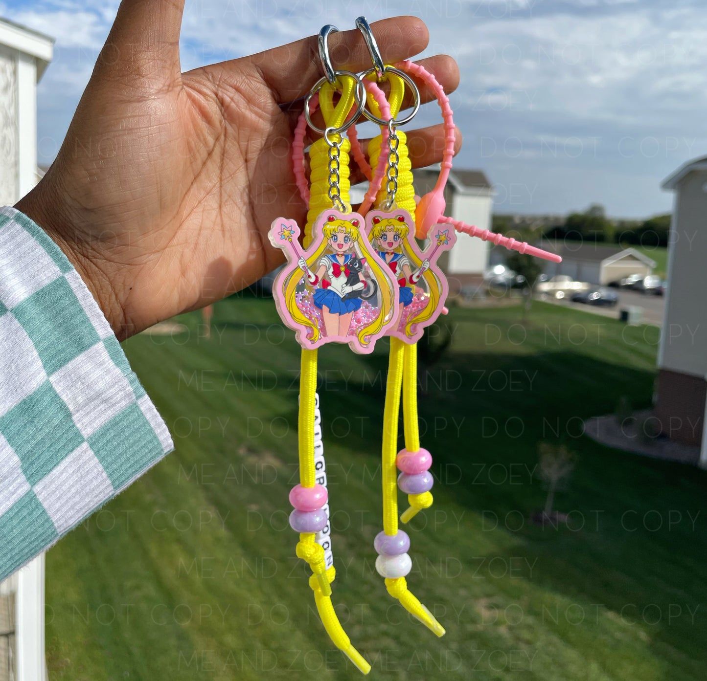 Moon Girl Shaker Keychain | Fun Keychain Accessories