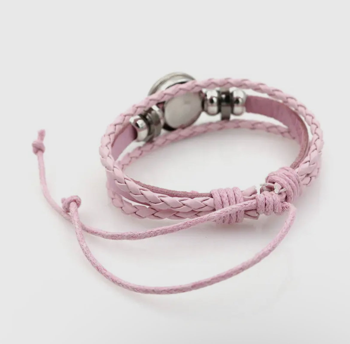 K-Pop Braided Leather Bracelet