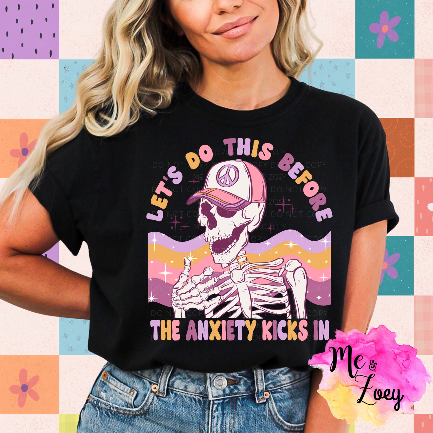Let's Do This Before My Anxiety Licks In Graphic Tee - MeAndZoey
