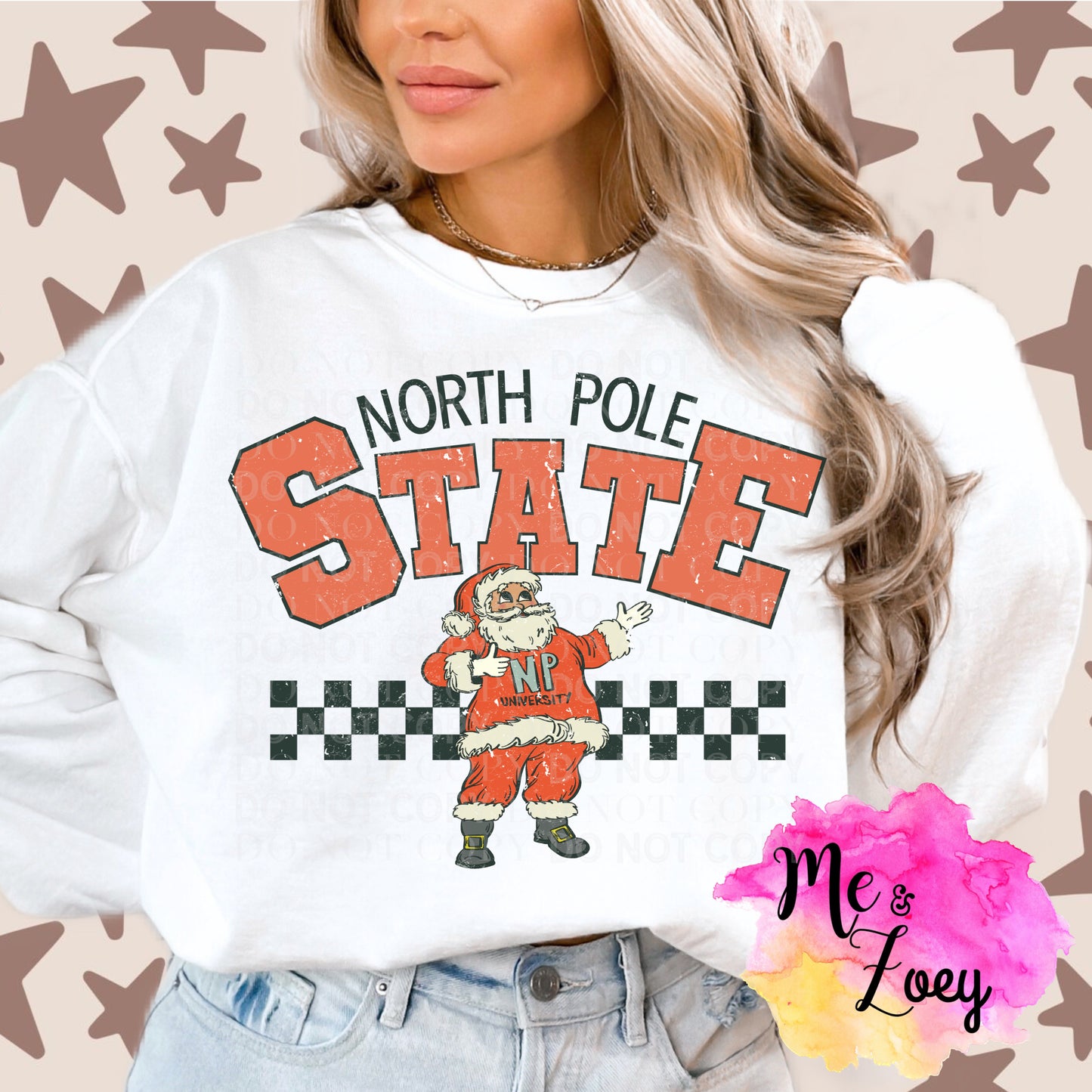 North Pole State Graphic Sweatshirt - MeAndZoey