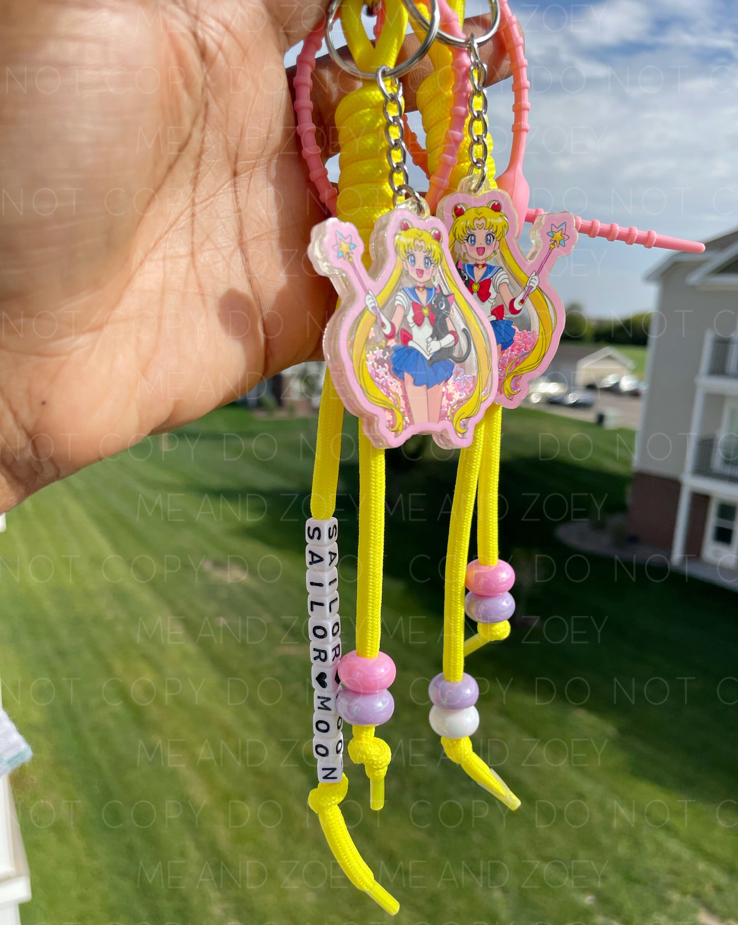 Moon Girl Shaker Keychain | Fun Keychain Accessories