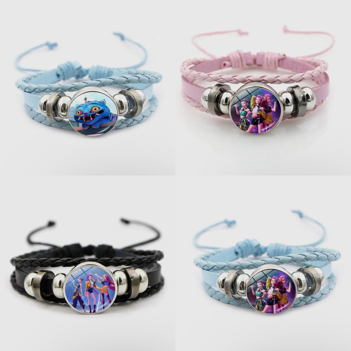 K-Pop Braided Leather Bracelet