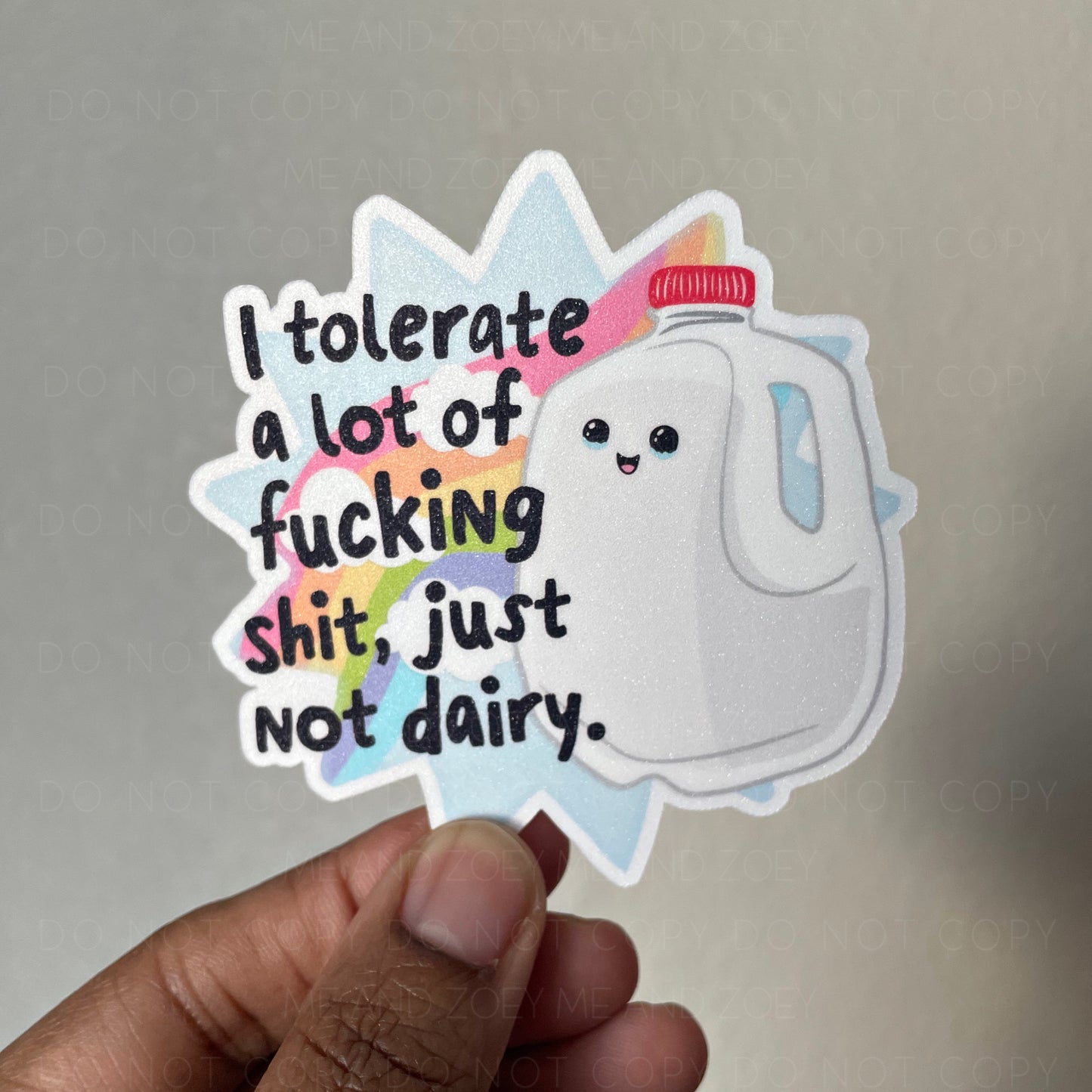 Lactose Intolerant | Premium Vinyl Sticker | Water-Resistant