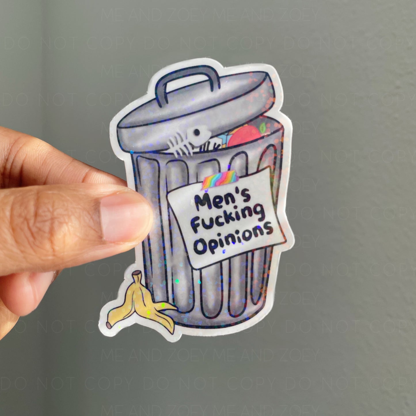 Men’s Opinions | Premium Vinyl Sticker | Water-Resistant