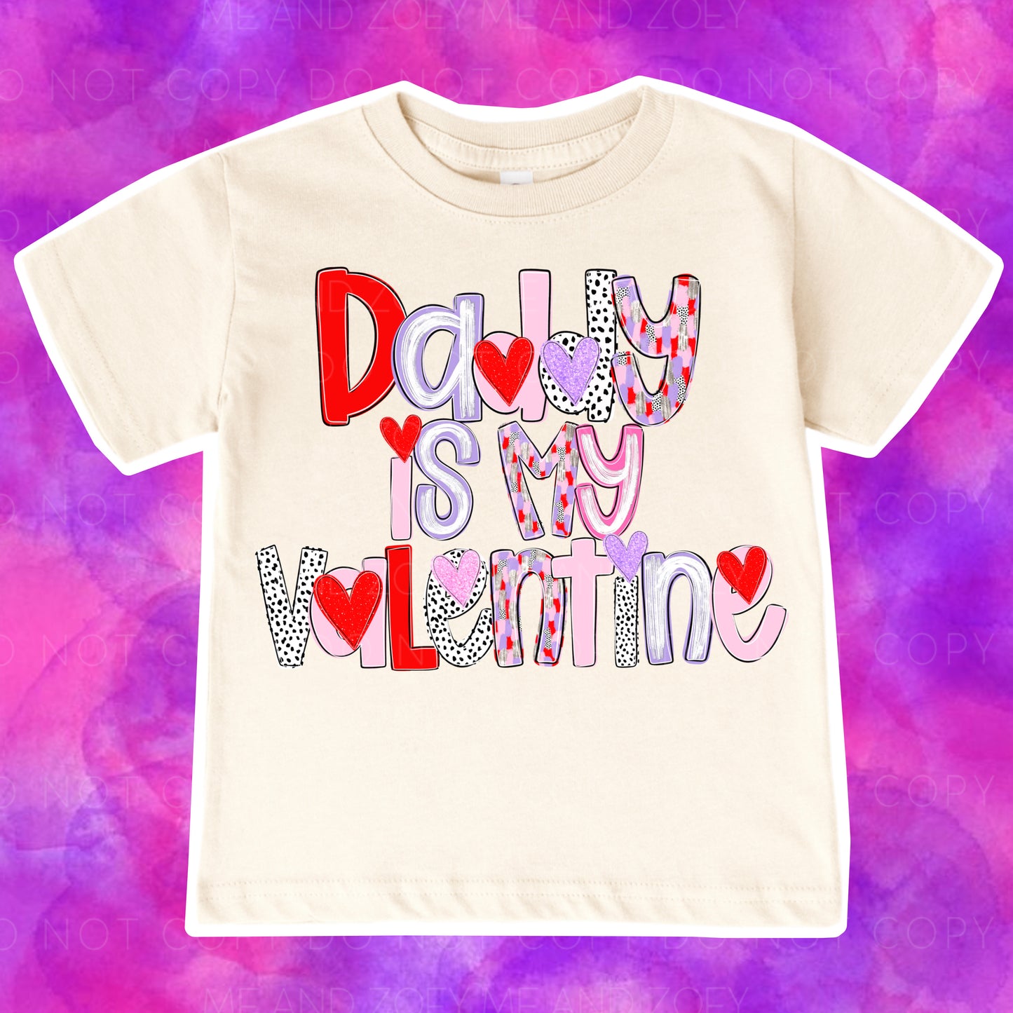 Daddy Is My Valentine Graphic Tee