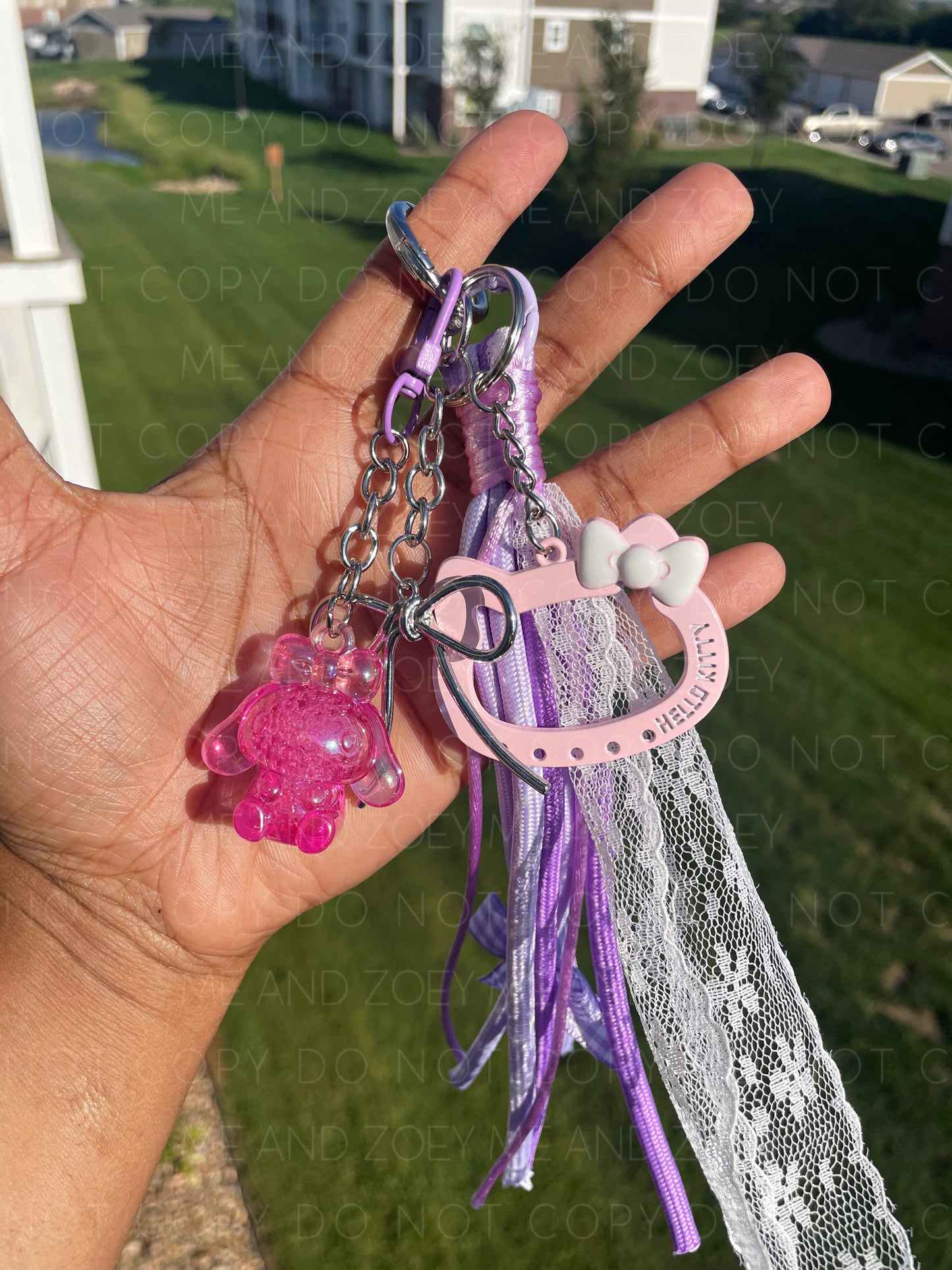 Kawaii Puppy & Kitty Keychain β Cute Charm Accessory
