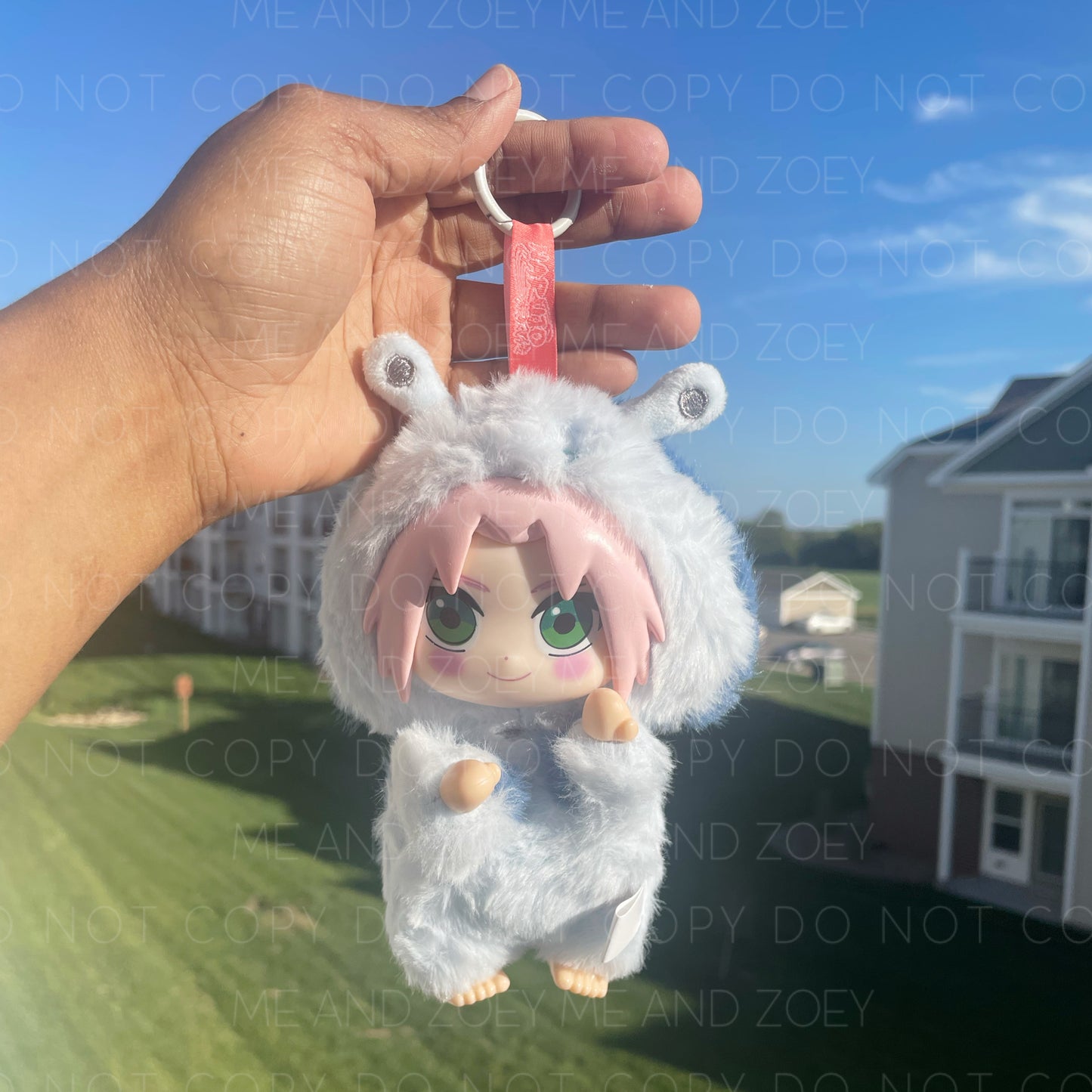 Cute Anime-Inspired Plush Keychain RTS