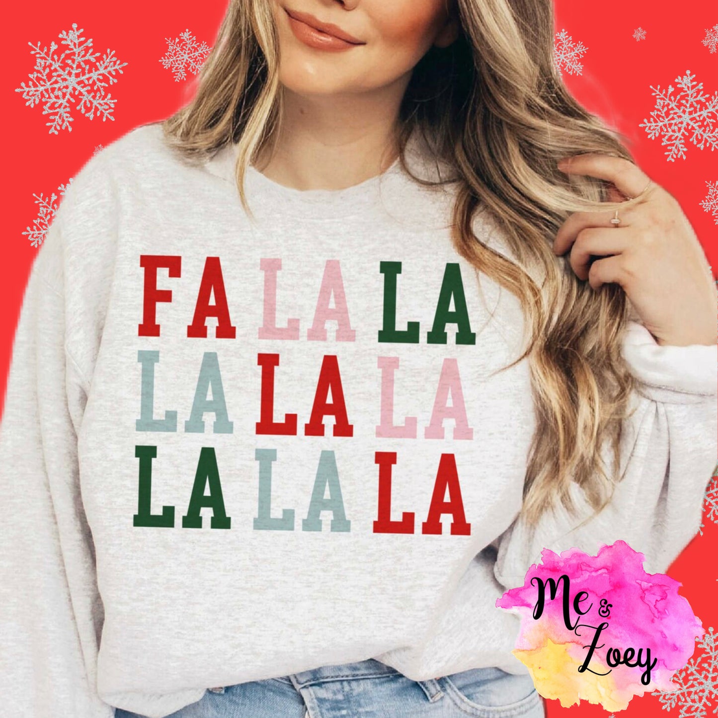 FA LA LA Graphic Sweatshirt - MeAndZoey