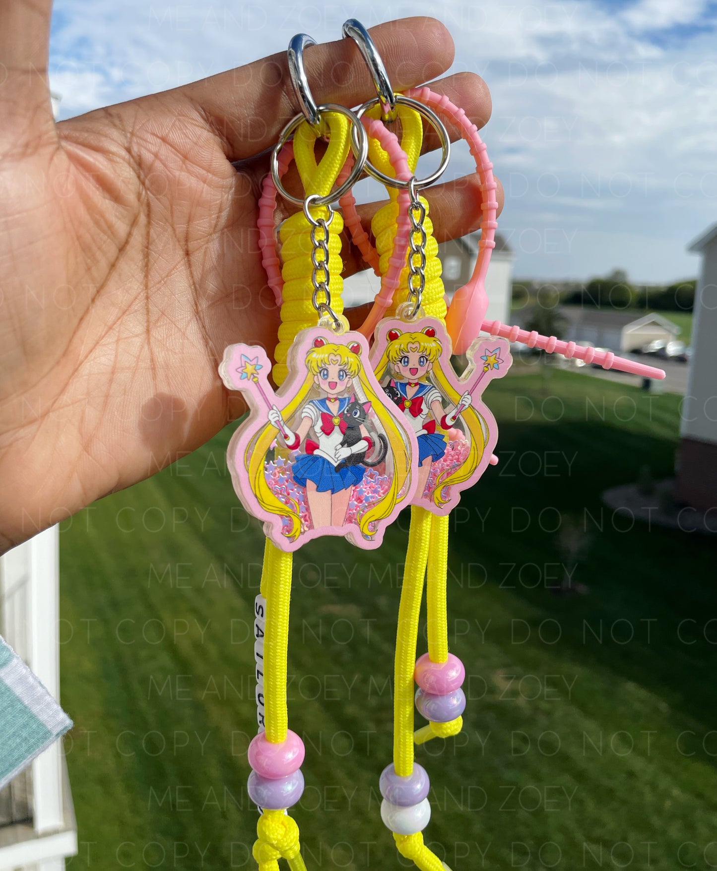 Moon Girl Shaker Keychain | Fun Keychain Accessories