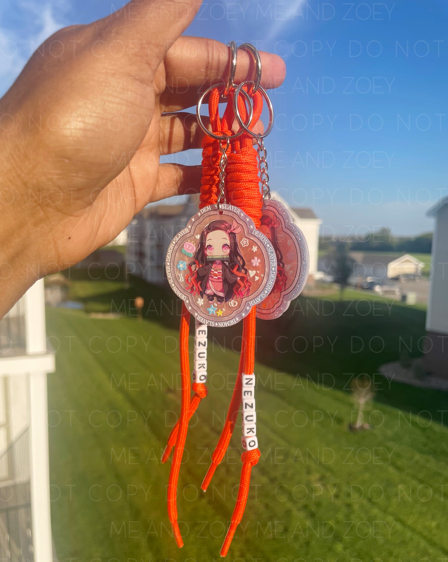 Bamboo Girl Keychain