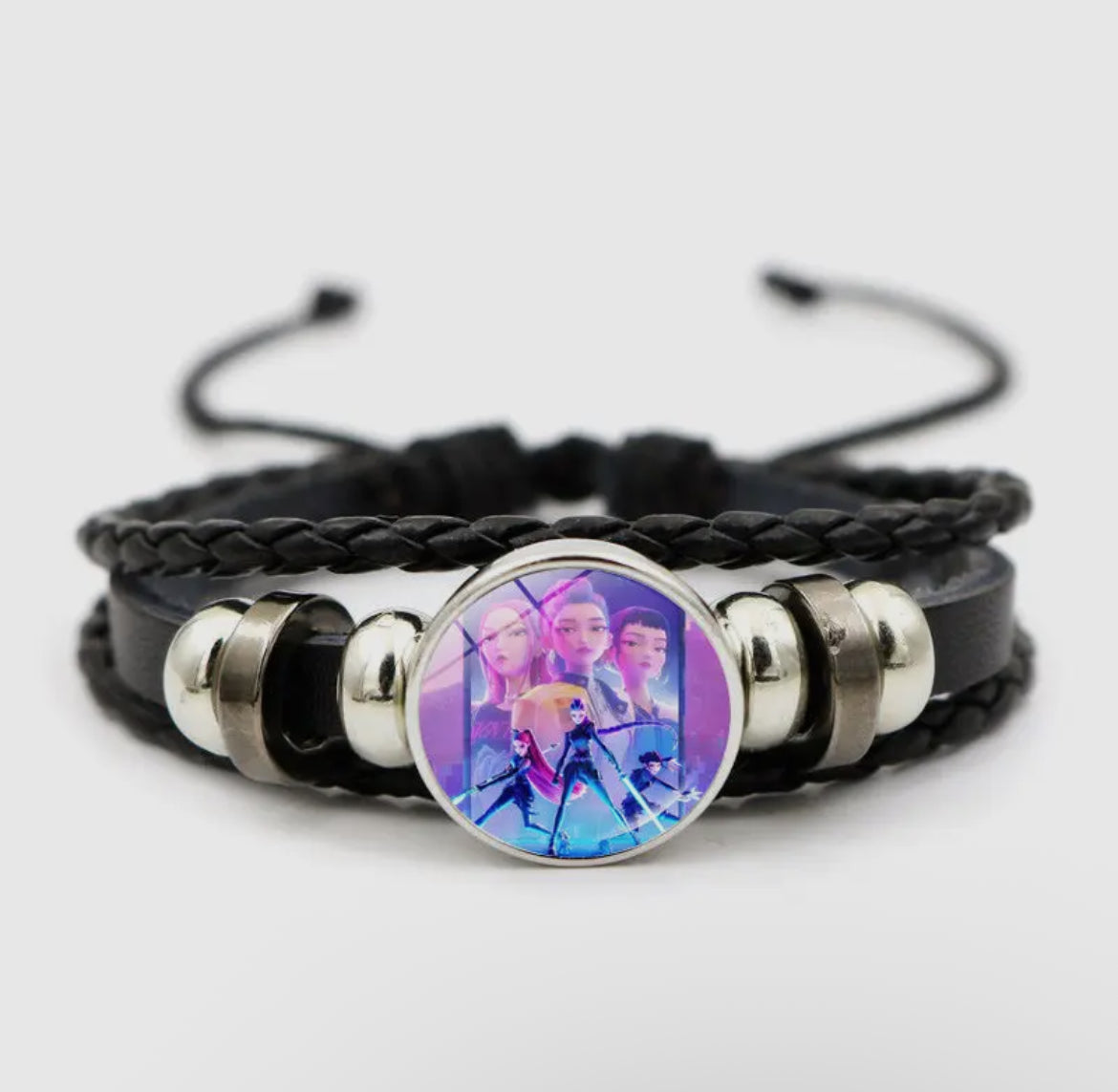 K-Pop Braided Leather Bracelet