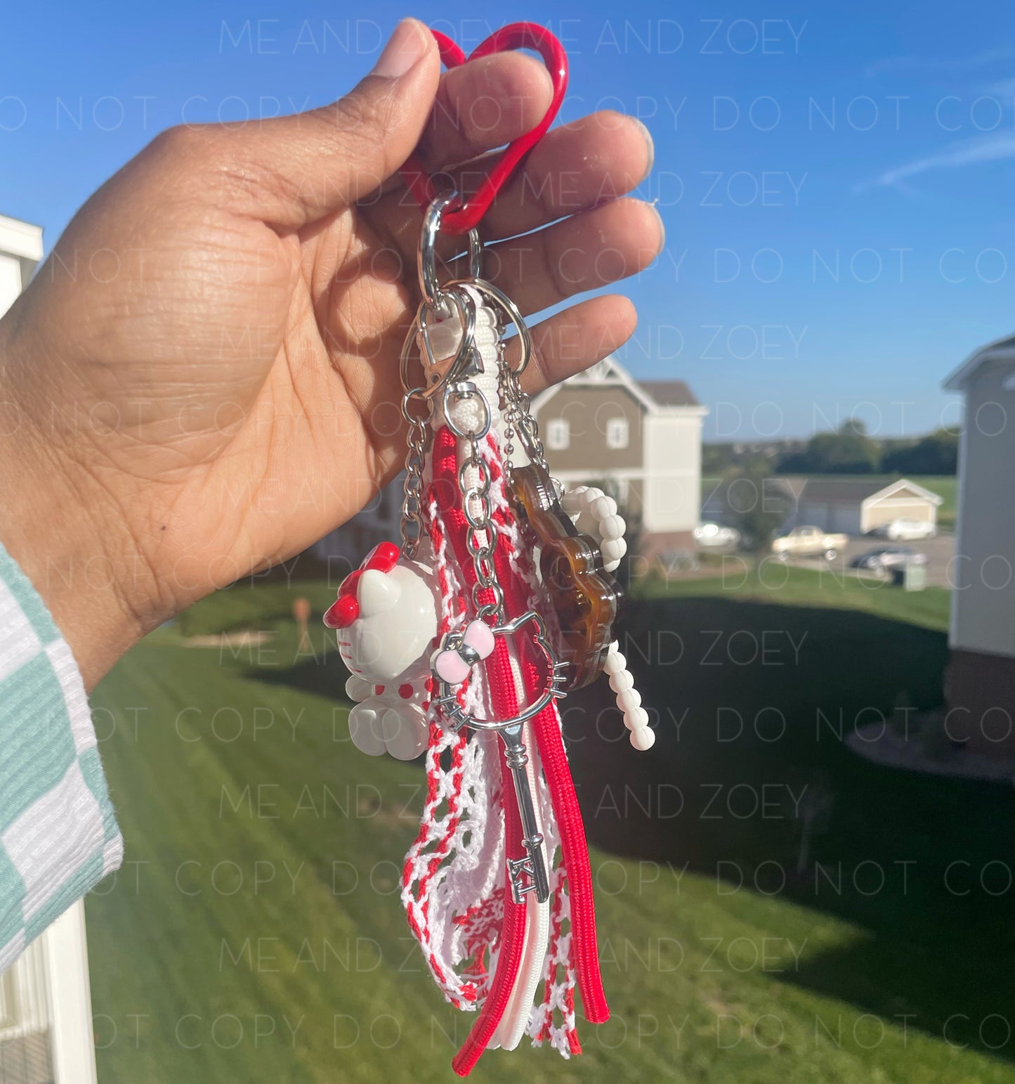 Cute Kitty Mixed Charms Keychain | Fun Keychain Accessories