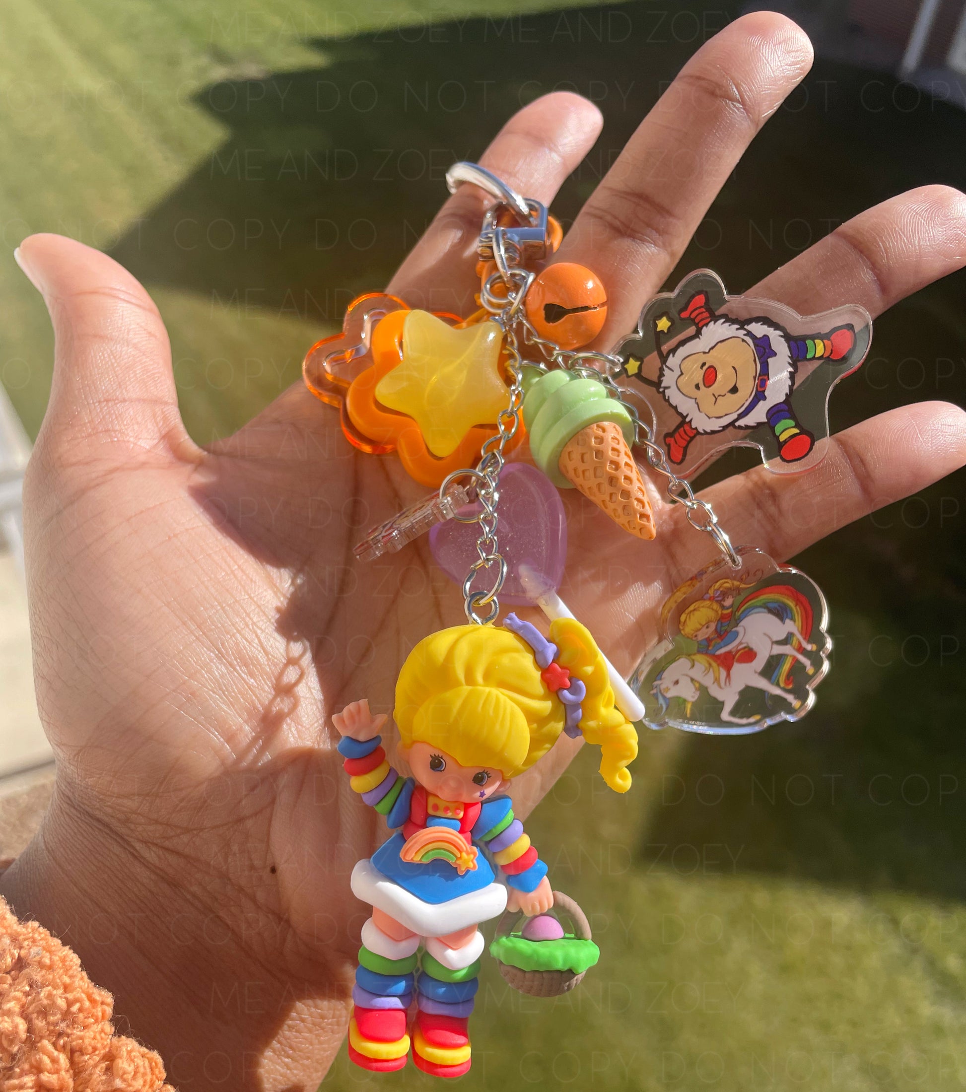 Rainbow Girl Keychain | Fun Keychain Accessories - MeAndZoey