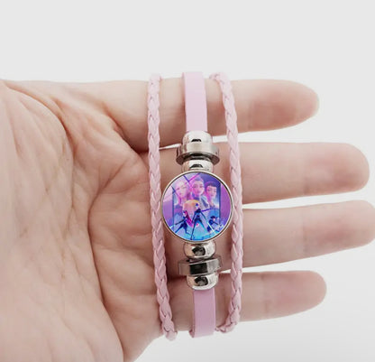 K-Pop Braided Leather Bracelet - MeAndZoey
