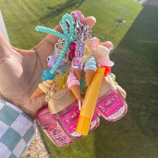 Junk Charm Hand Sanitizer Keychain