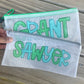Personalized Pencil Pouch | Custom Name Zipper Bag | Back to School Supply Case | Small & Large Sizes - TAT 3 WEEKS