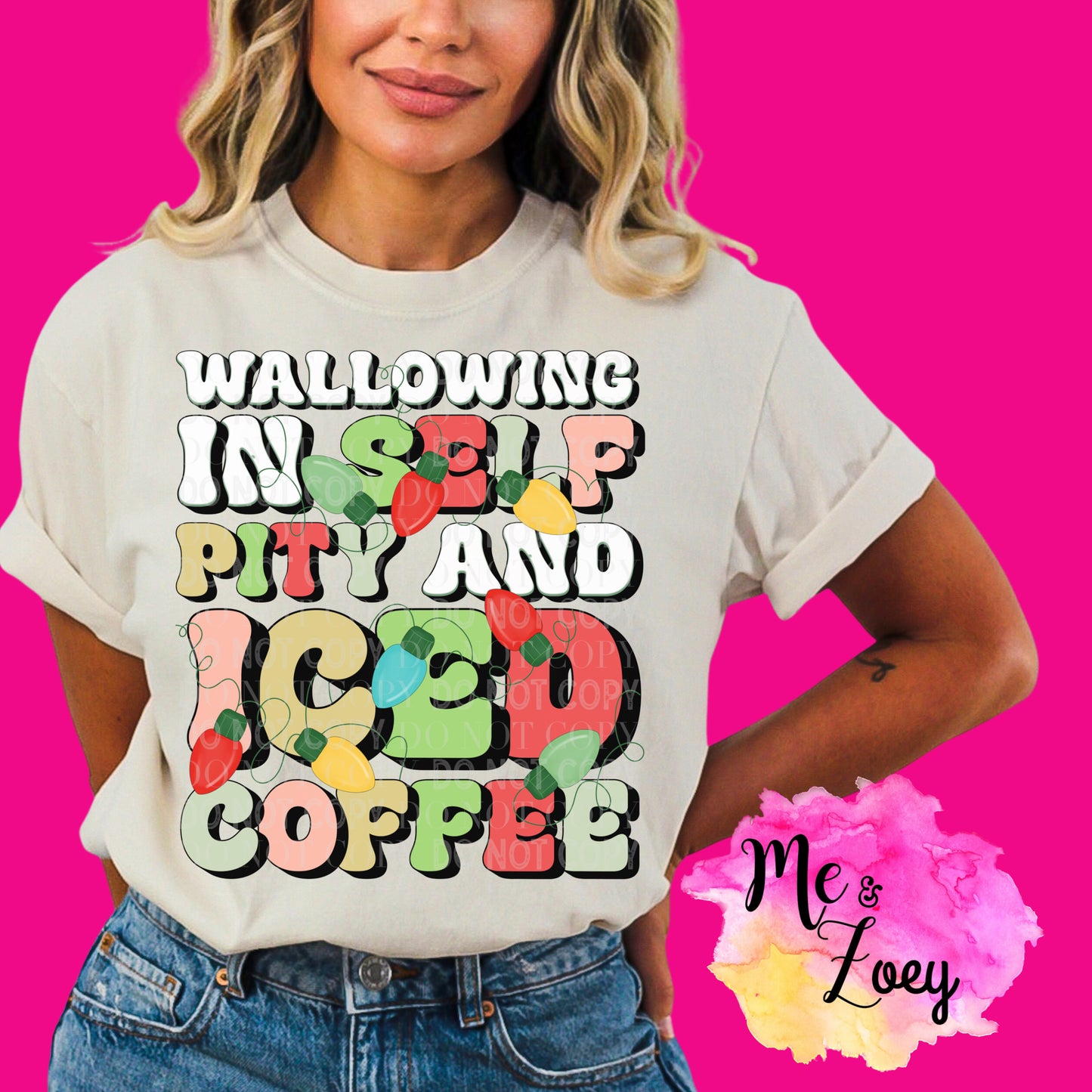 Self Pity And Iced Coffee Graphic Tee - MeAndZoey
