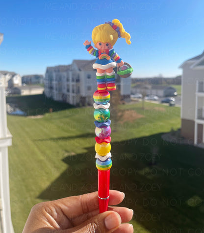 Rainbow Girl Beadable Pens (Includes 1 Refill)