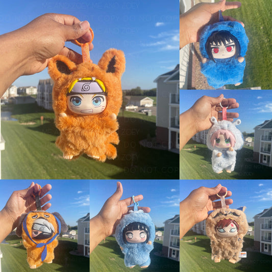 Cute Anime-Inspired Plush Keychain RTS