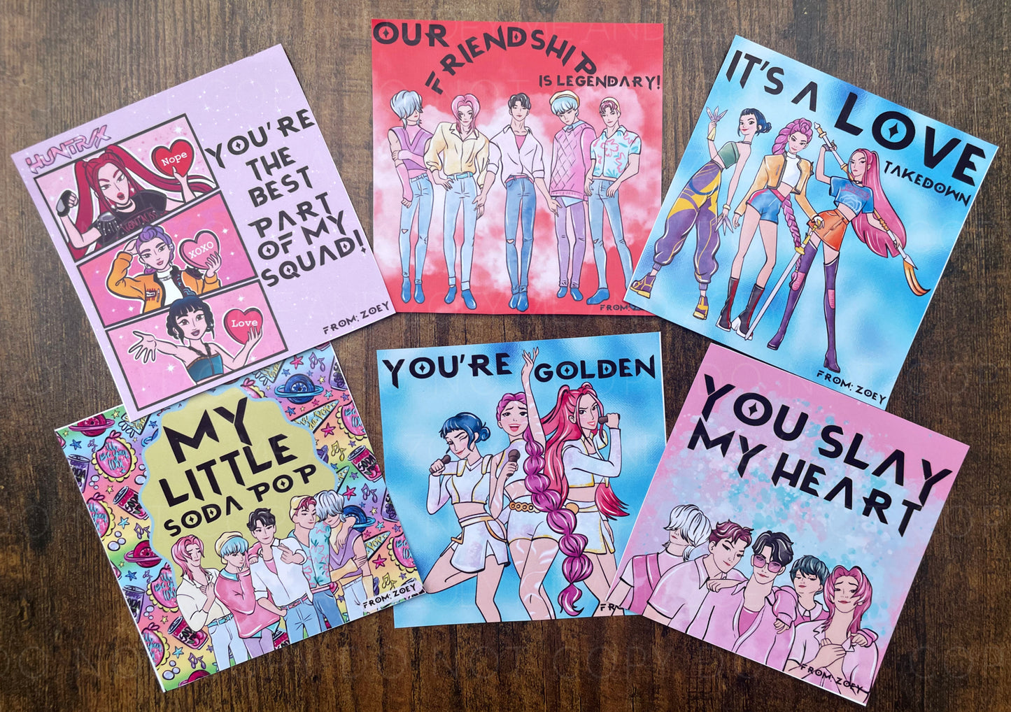 Hunter Valentine’s Day Cards – Set of 6 - TAT 3 WEEKS