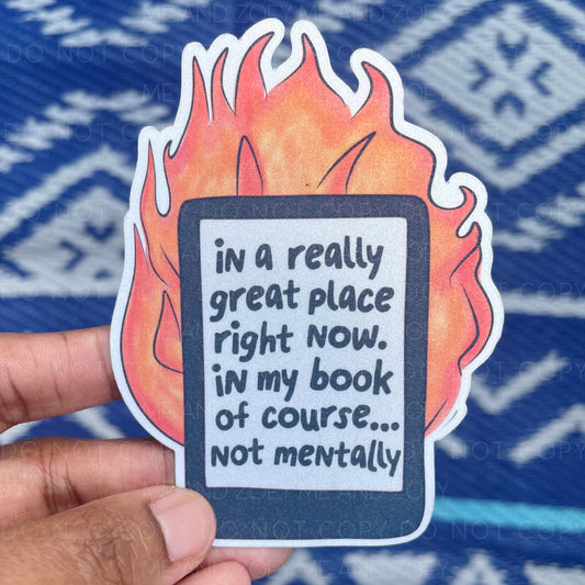 Not Mentally | Premium Vinyl Sticker | Water-Resistant