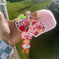 Strawberry Girl Keychain | Fun Keychain Accessories - MeAndZoey