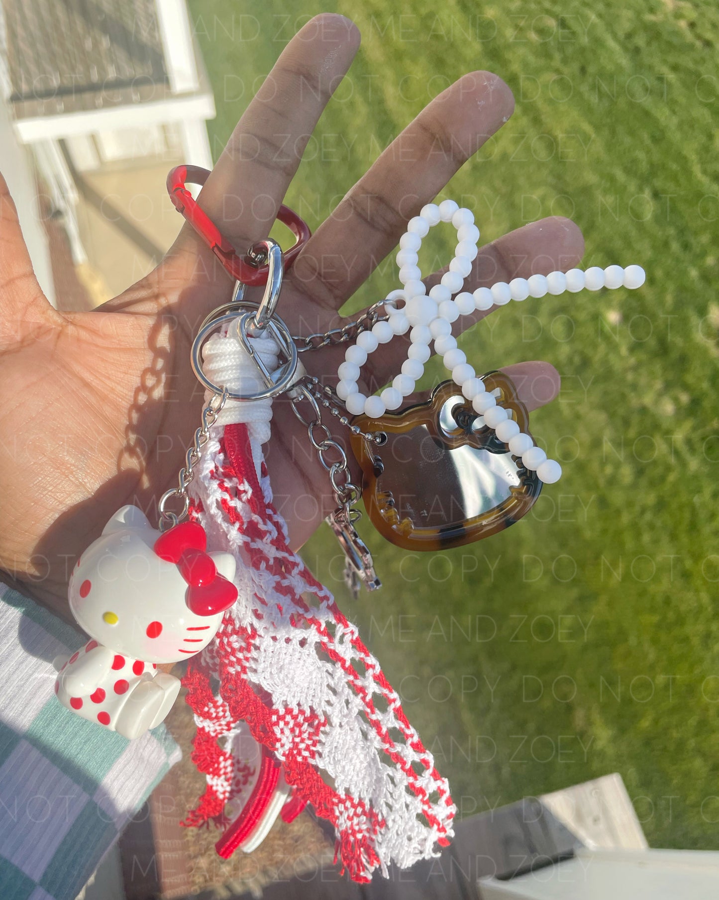 Cute Kitty Mixed Charms Keychain | Fun Keychain Accessories