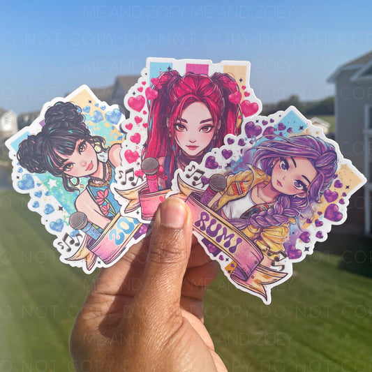 Huntrix | Premium Vinyl Sticker | Water-Resistant