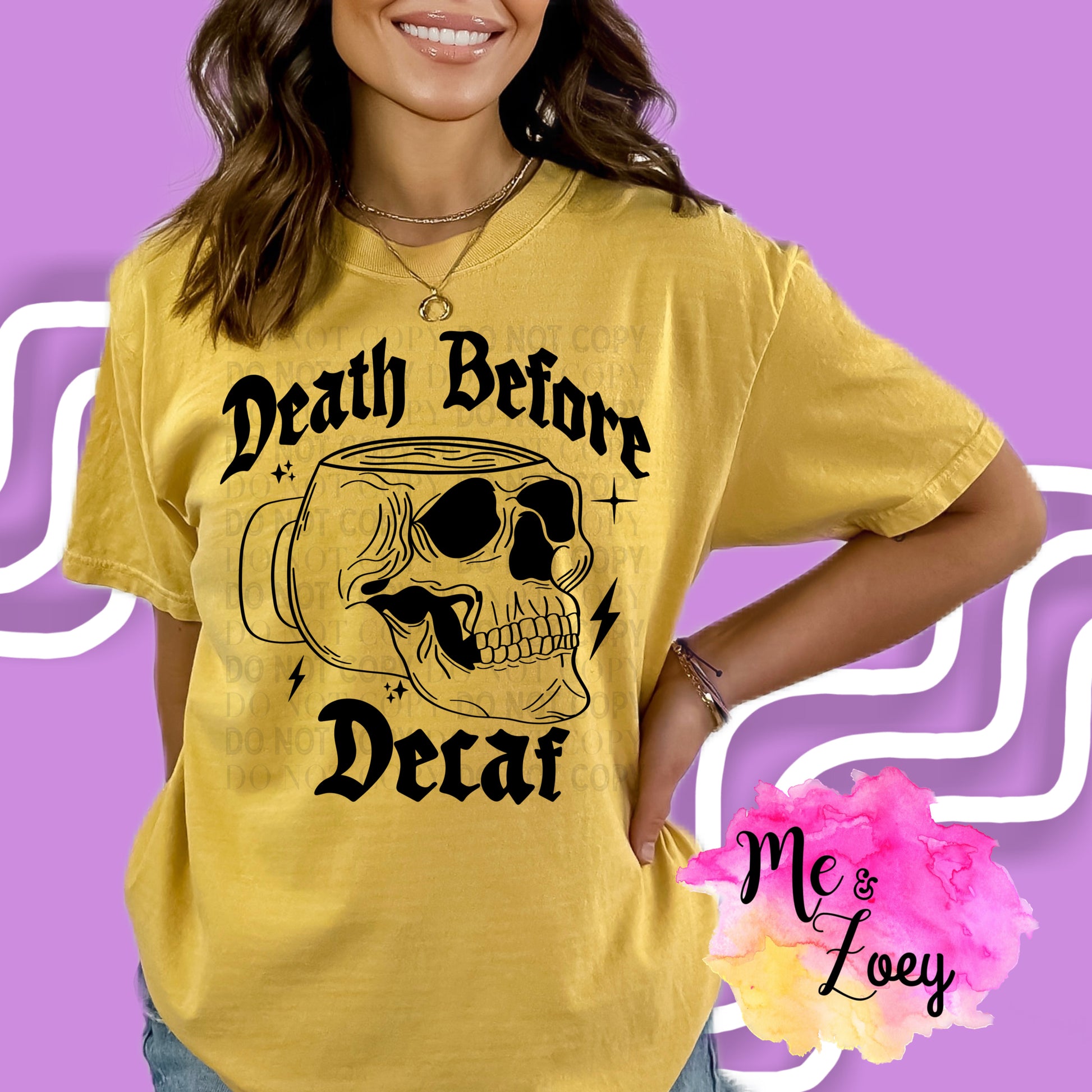 Death Before Decaf Graphic Tee - MeAndZoey