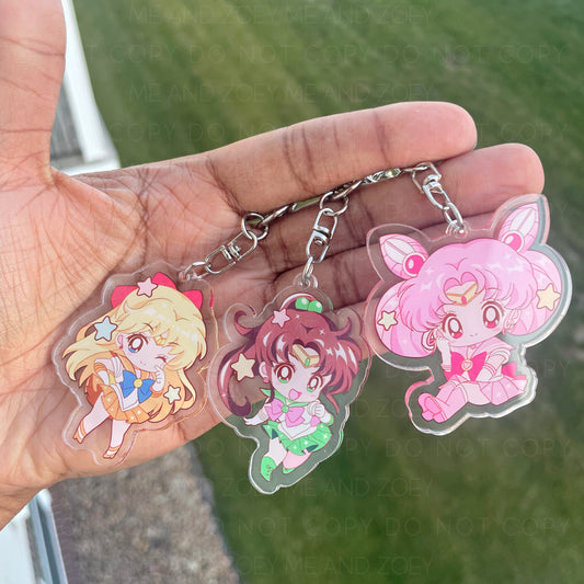 Moon Girls Keychain