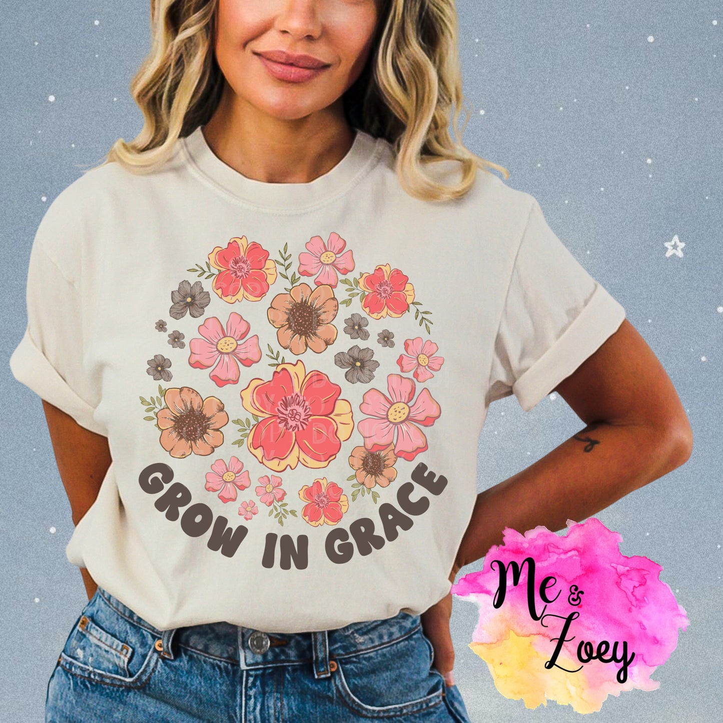 Grow In Grace Graphic Tee - MeAndZoey