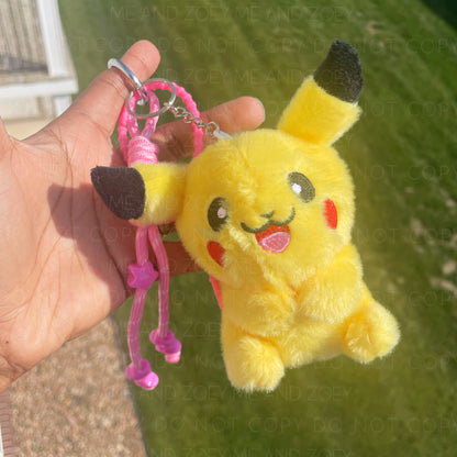 Electric Plush Keychain – Cute Mini Plush Buddy
