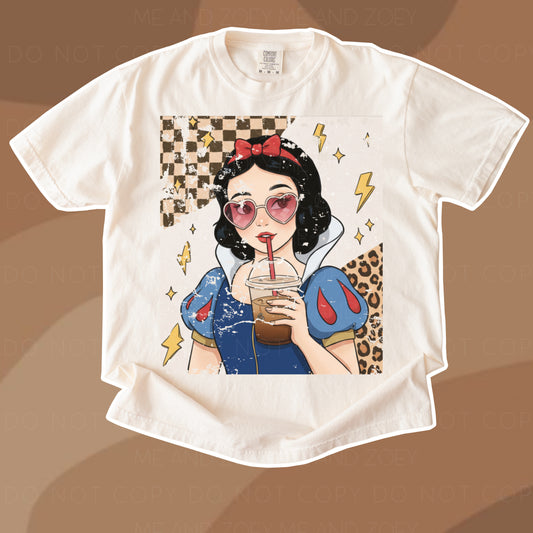 Princess Coffee Graphic Tee