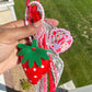 Strawberry Shaker Retro Keychain