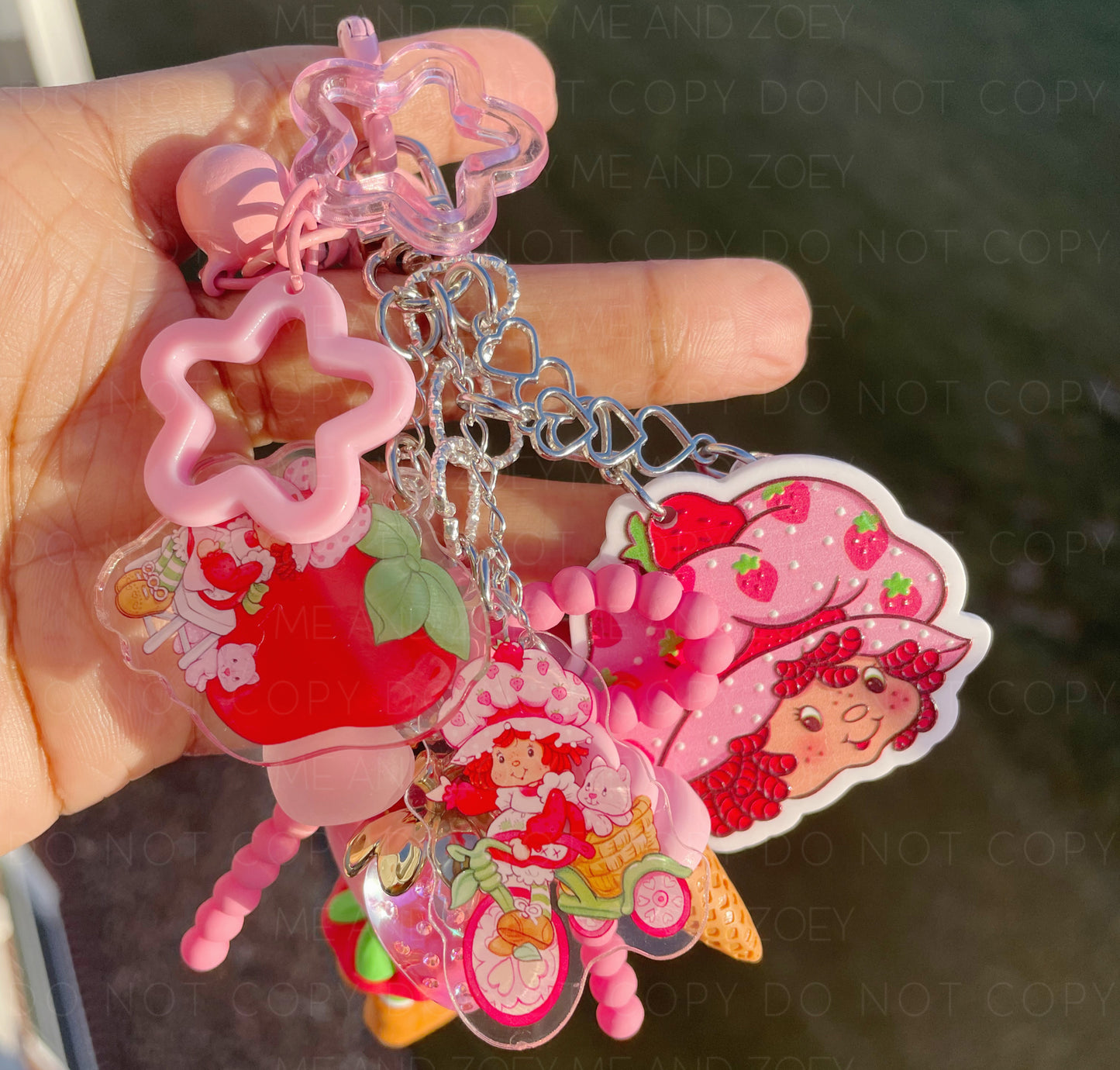 Strawberry Girl Keychain | Fun Keychain Accessories
