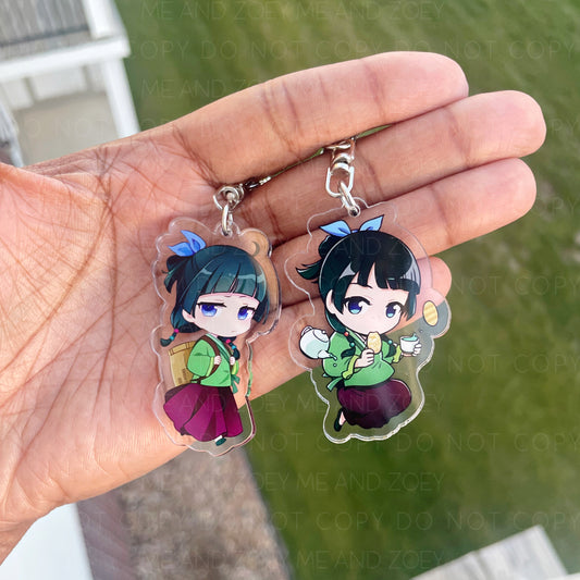 Cute Anime Girl Keychain