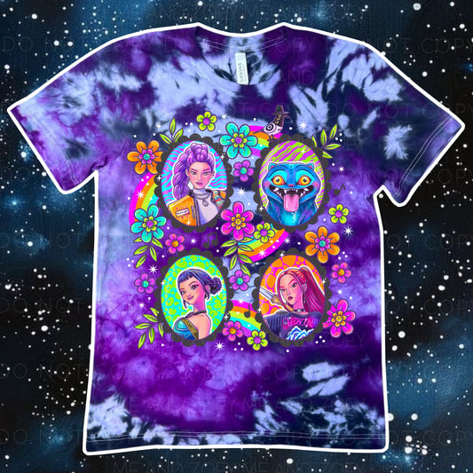 Hunter!x Photo Frames Graphic Tee - Adult Tye Dye