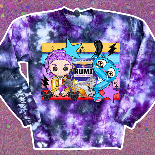 Hunter!x Graphic Tye Dye Sweatshirt
