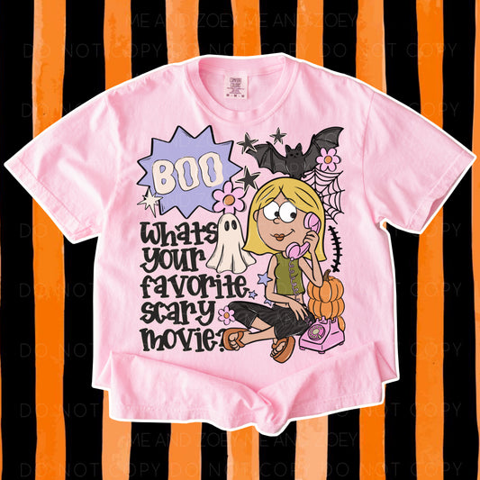 Boo What’s Your Favorite Scary Movie? Halloween Graphic Tee