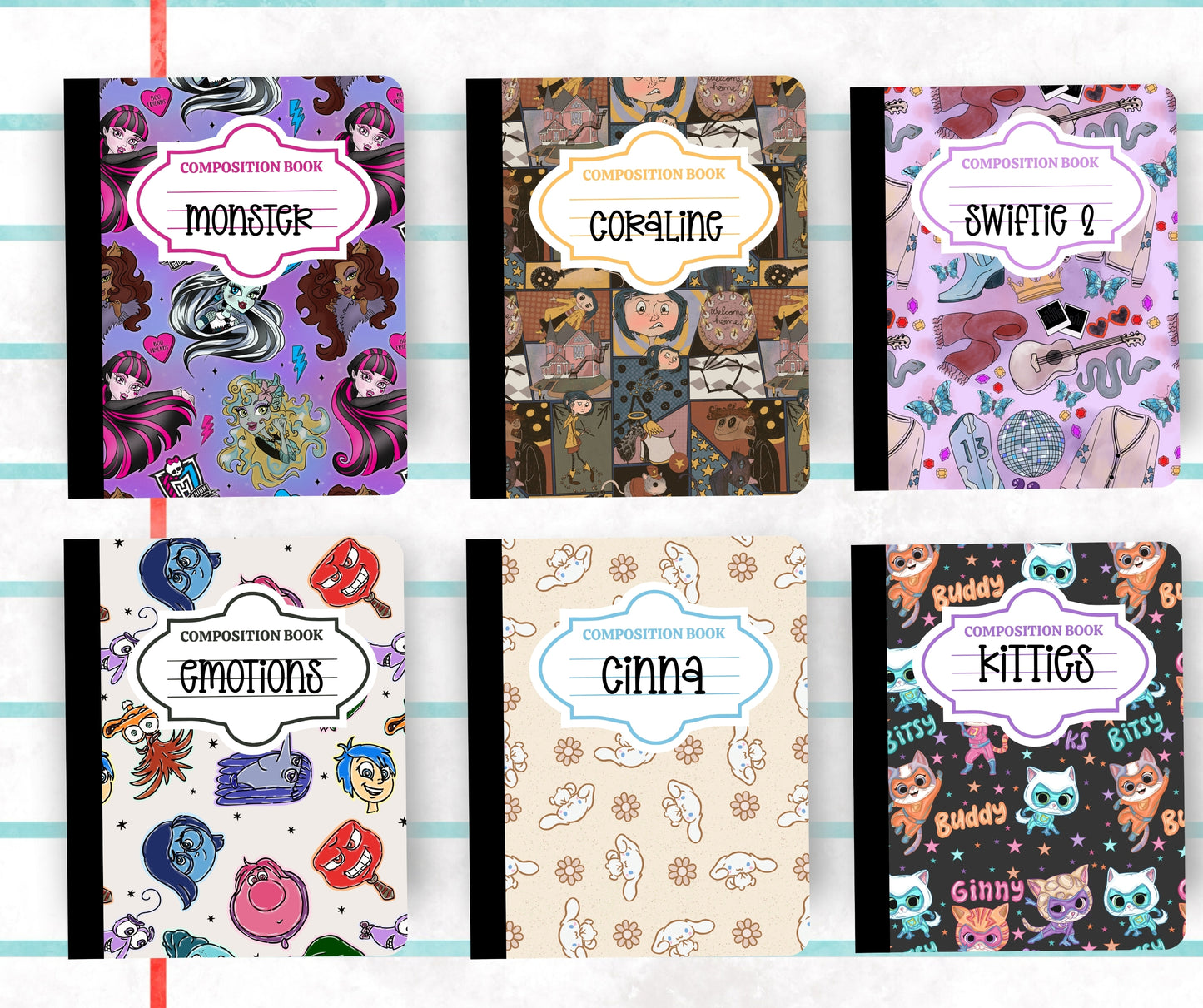 Custom Composition Notebook | Personalized School Notebook