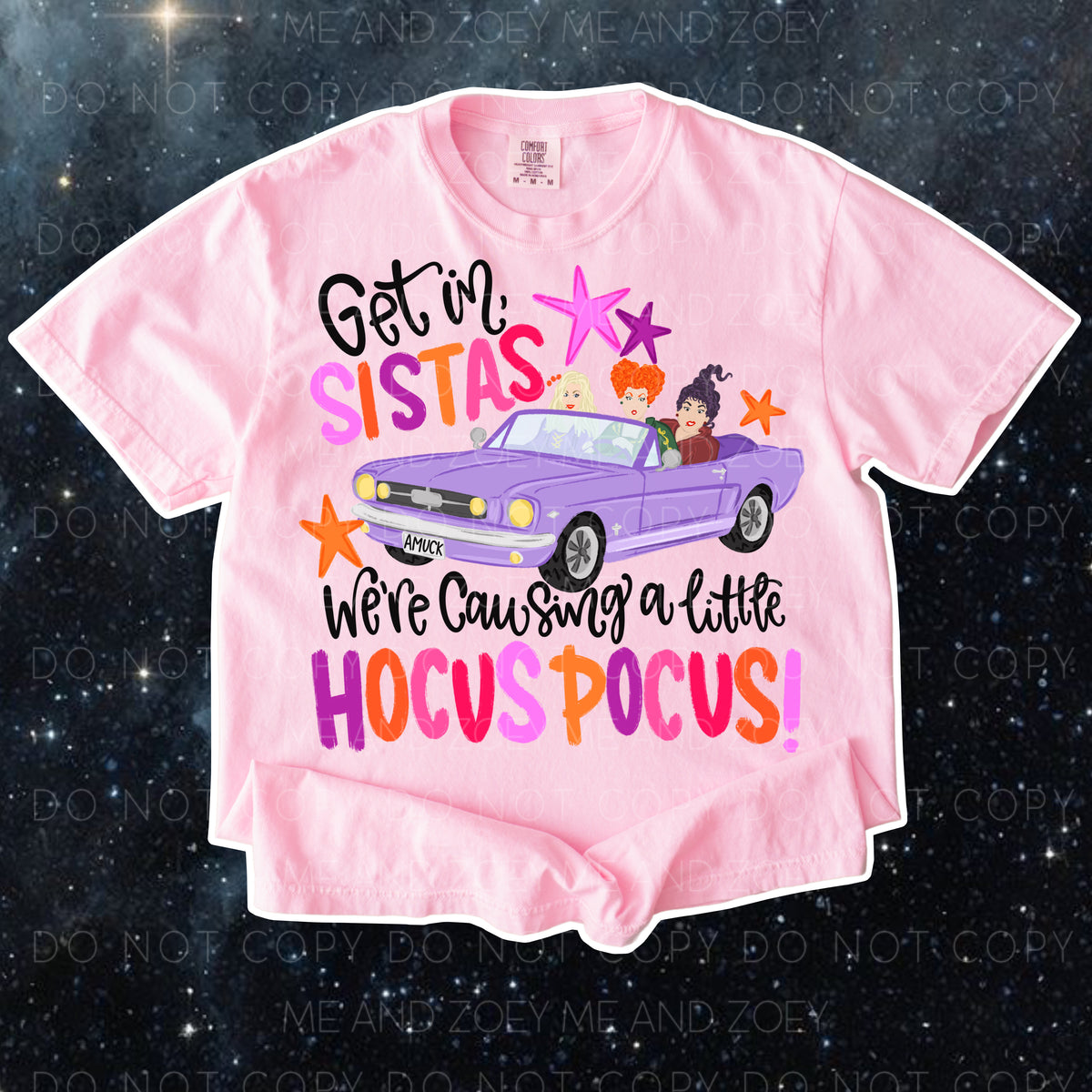 Spooky Sisters Car Ride Graphic Tee