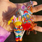 Rainbow Girl Bunny Keychain | Fun Keychain Accessories