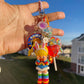 Rainbow Girl Bunny Keychain | Fun Keychain Accessories