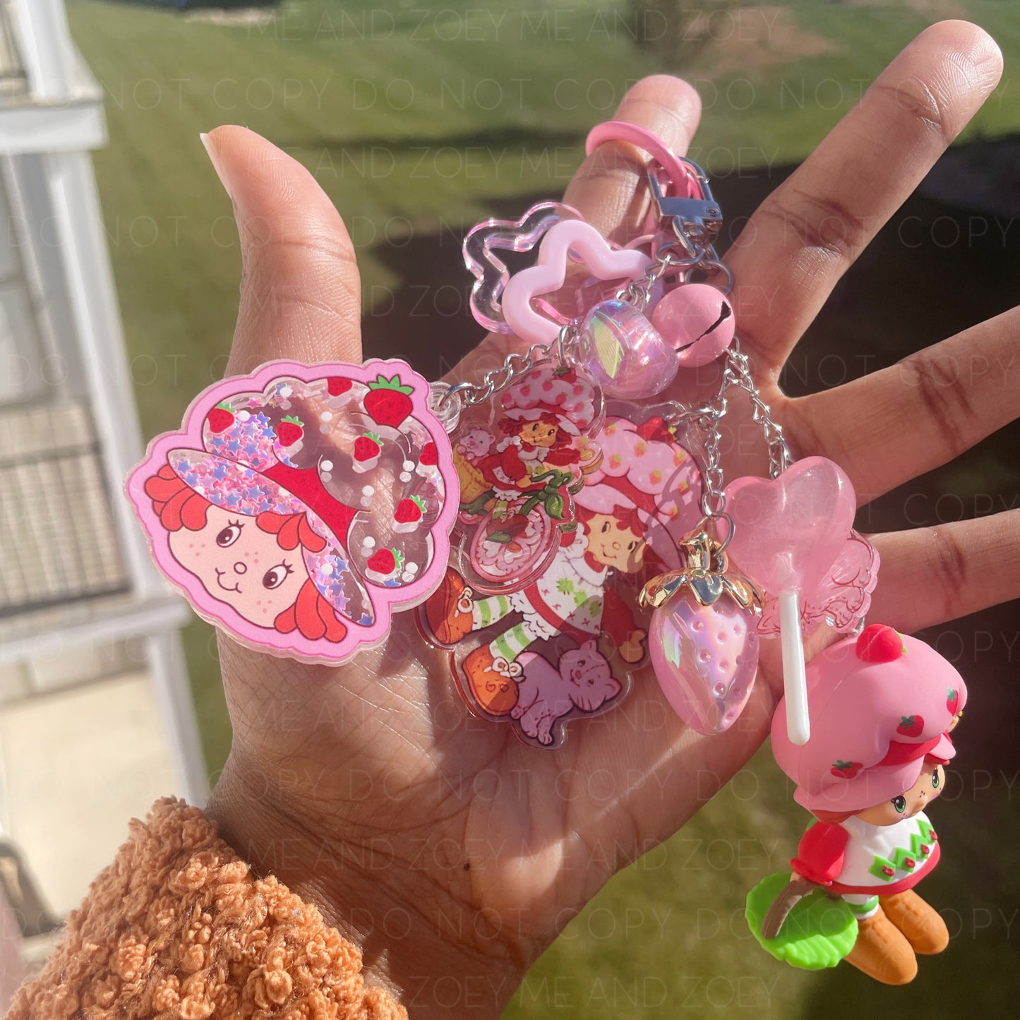 Strawberry Girl Keychain | Fun Keychain Accessories