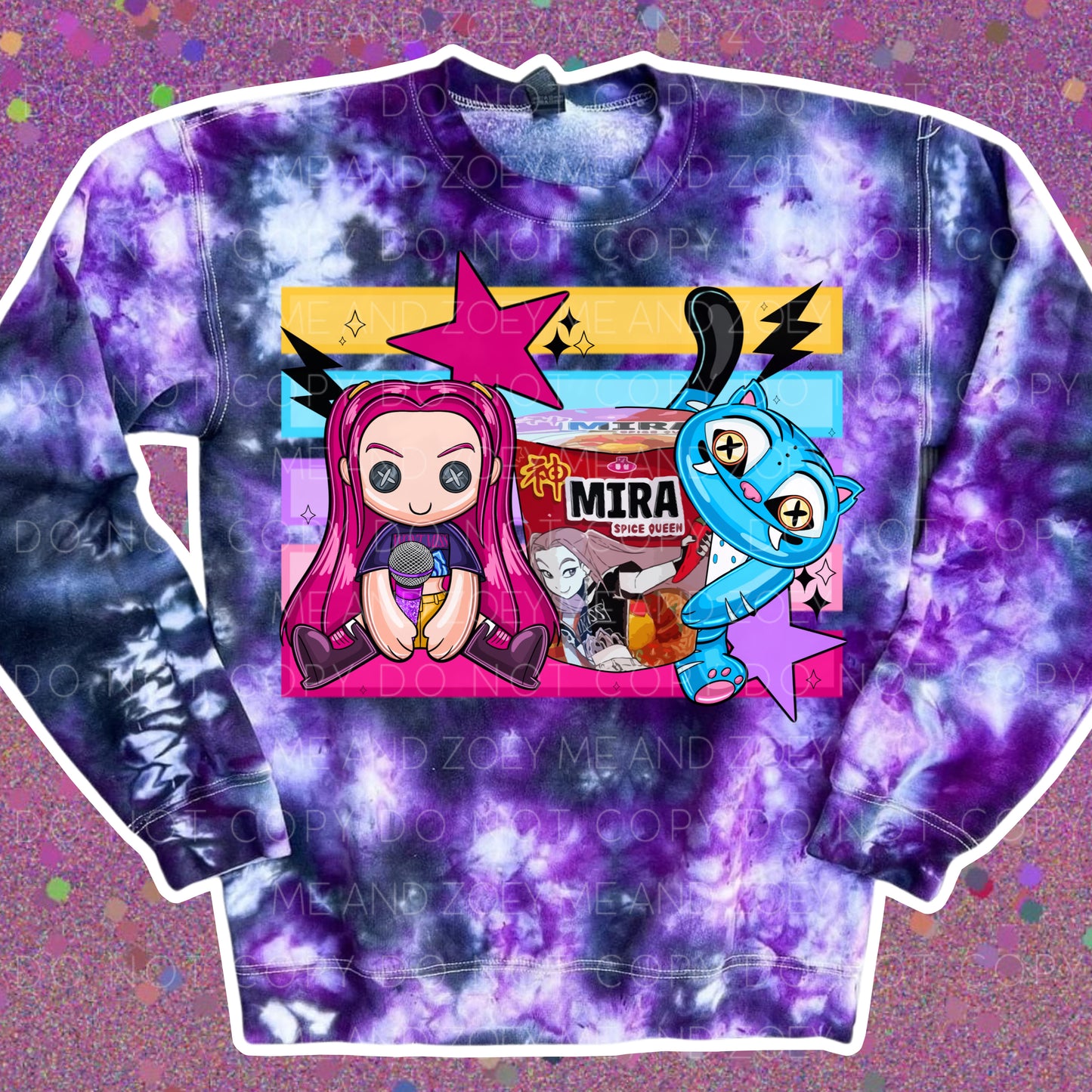 Hunter!x Graphic Tye Dye Sweatshirt