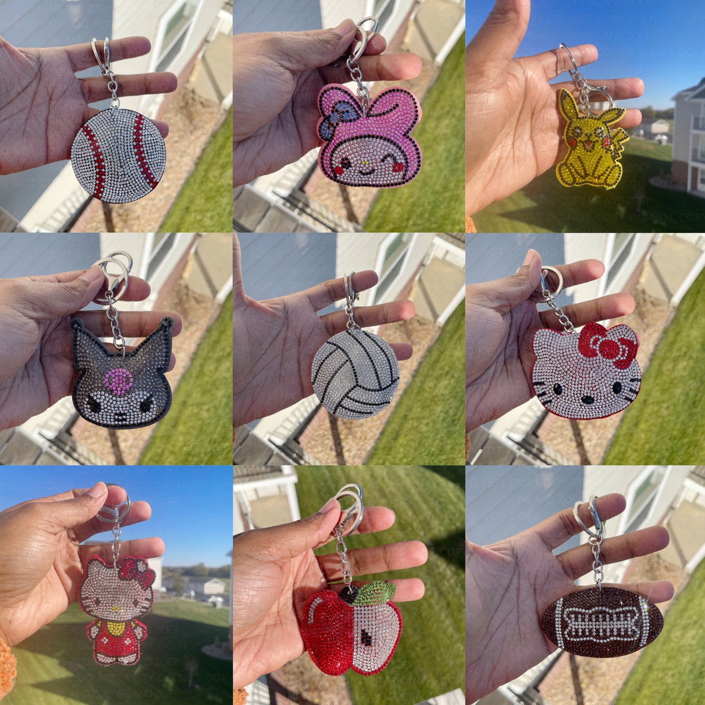 Sparkly Bling Keychain