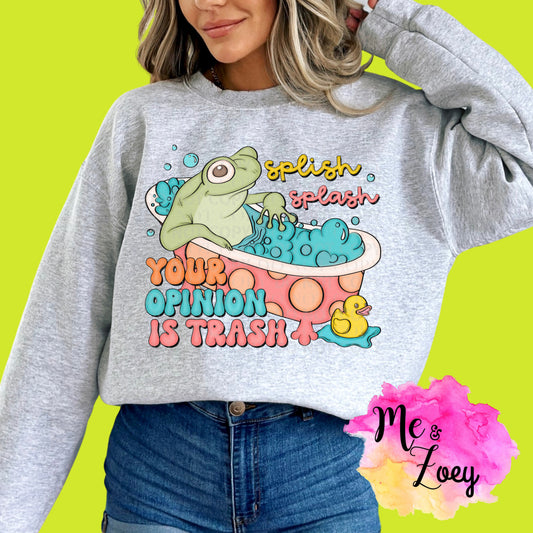 Splish Spash Graphic Sweatshirt - MeAndZoey