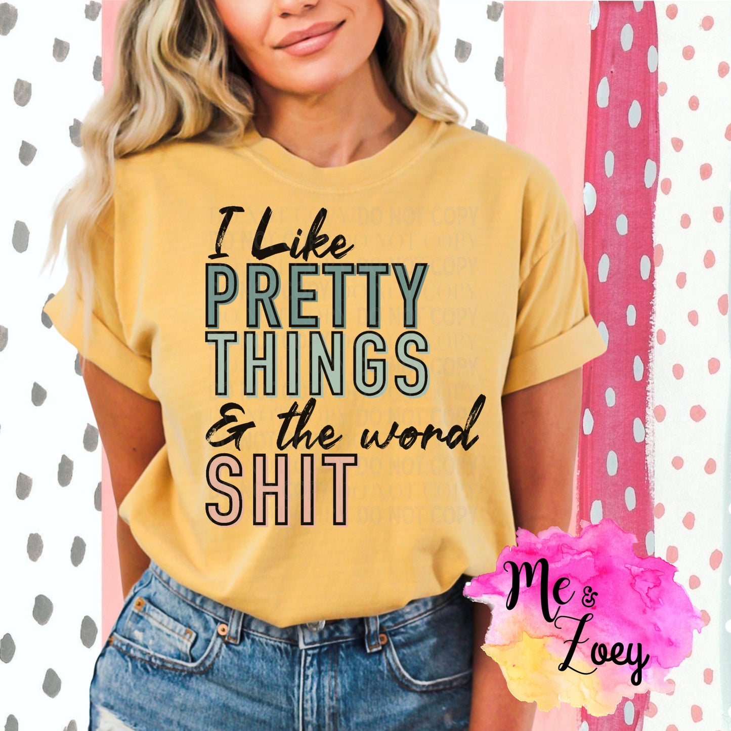 I Like Pretty Things & The Word Sh*t graphic Tee - MeAndZoey