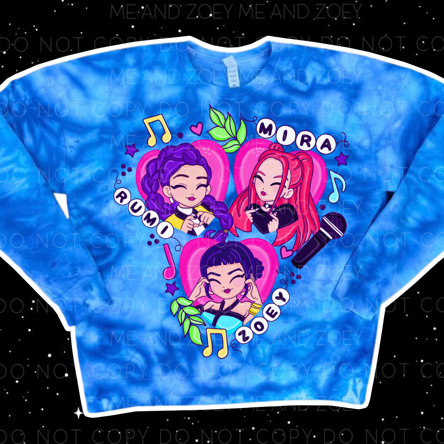 Hunter!x Graphic Tye Dye Sweatshirt